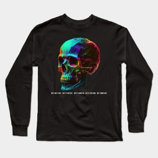 Binary skull ``death´´ Long Sleeve T-Shirt